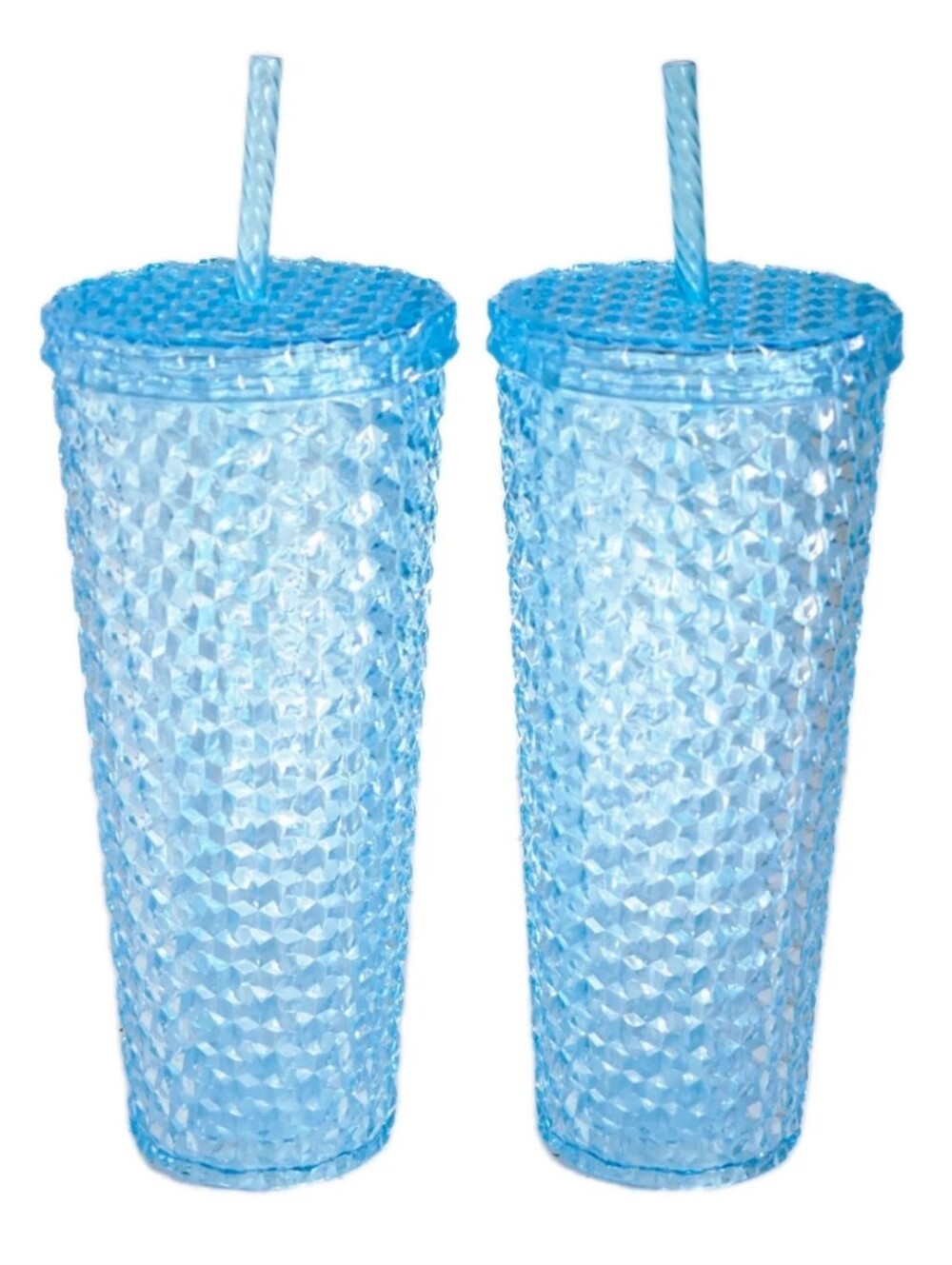 Two Beautiful Summer Aqua/Blue Tumblers each 26oz (Set of 2)